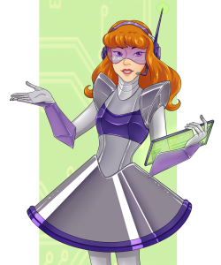 mothsbymoonlight:  Retro Daphne on DeviantART a private commission! getting back into the swing of things. 