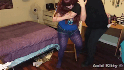 le-acid-kitteh:  Bound Orgasms(Clipvia|C4S)Chubby Ceilidh has been captured by a cruel master! He ties her to a chair and cuts her clothes from her body, ordering her to masturbate for his hidden camera. He laughs with glee as he ties Ceilidhs hands to