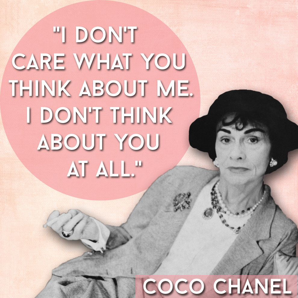 Coco chanel quote