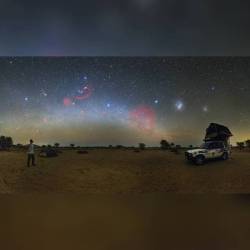 A Kalahari Sky #nasa #apod #kalahari #desert #botswana #africa  #sky #milkyway #centralband #galaxy #pleiadesstarcluster #barnardsloop #largemagellaniccloud #smallmagellaniccloud #galaxies #interstellar #intergalactic #universe  #space #science #astronomy