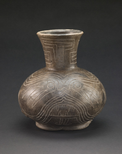 slam-african:Vessel with Incised Motifs, Mississippian, c.1400–1600, Saint Louis Art Museum: Arts of Africa, Oceania, and the Americashttps://www.slam.org/collection/objects/49647/