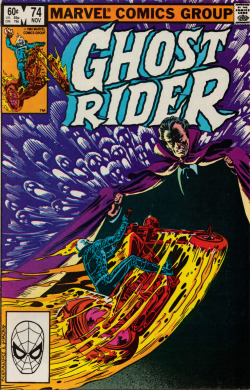Ghost Rider No. 74 (Marvel Comics, 1982). Cover art by Bob Budiansky and Dave Simons. From a charity shop in Nottingham.