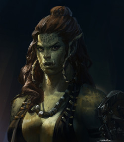 orcgirls:Linbey - female orc concept by Shankar Rao