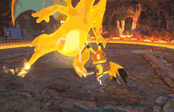 tinycartridge:  Here is Luchadora Pikachu performing the Stone Cold Stunner on Charizard in Pokkén Tournament ⊟  The GIF is from Pokkén Tournament’s Japanese trailer, but don’t forget that the Pokémon fighting game releases for Wii U worldwide