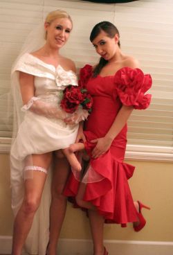 straponbeautys:  Strapon beauty   #strapon #pegging  I wish that&rsquo;s how my wife would have been dressed on our wedding!  &hellip;and her Maid of Honor!