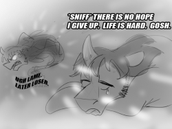 ask-wiggles:  katottersart:  What do you mean this isn’t going to be the canon character arc climax for Ask King Sombra?  ripping off parodying this scene from Balto  OooOOOHHHH MMMYY GGGOOODDDDDDD   XD!!!