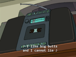 creekycoffee: yen-sama:   cheesyturtle:  I will never get over this joke Futurama was so important   Why is it a cassette player, tho?   It’s a cassette player because he got Frozen in the year 1999. And in this episode fry  got super rich and he was