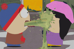 southparkdigital:   Fan Question:  Has Stan ever kissed Wendy without puking?  