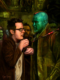 cliffcrampillustration:  Sequel? That moment when Michael Rooker asks James Gunn if he will be in the sequel.