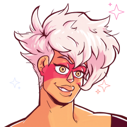 brokenhorns:  This was gonna be a Gem OC but the face ended up looking like Jasper so now it’s Jasper!