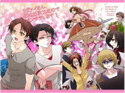dlsite-girlside:  Levi, Sir, I’m Here In Person, Have A Look Up My SkirtCircle: HAKUPAILevi x Eren modern office parody. Magical girl parody also included. Section chief Levi, who has a fetish for magical girls, has just hired the legendary Eren as