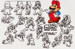 suppermariobroth: DiC Entertainment internal reference sheet for Mario’s character design in the Mario cartoons.