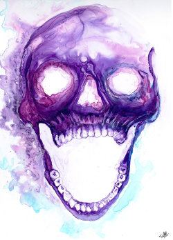 pyrrhic-victoria:  Purple Skull by clement-stahl 