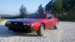 motoriginal:  Redthedelorean submitted: This is my 1981 DeLorean DMC-12. I bought her in June of 2011 as a painted car. In February of 2013 I started stripping the paint. It took me about a month to get the red paint off the body and then another couple