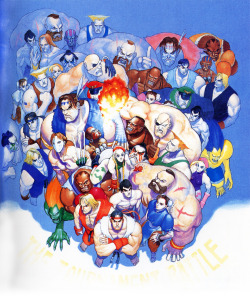 ikarus7:  Super Street Fighter II Cast (Art by CRMK/Bengus)