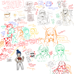 starrycove:  nahgwooyin:   even more drawpile shitposting with @peachbunni, @starrycove, @sorarts, and @littleblackchat! (with appearances of @baraschino ish? and @caprette but i didn’t get any screenshots rip)  hope you enjoy our shit doodles e v
