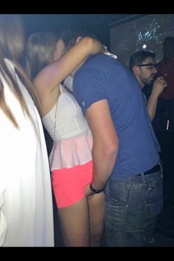 openmarriageandcuckold:  Thatâ€™s what I hope to see every time we go out dancing and my wife wears a miniskirt without pantiesâ€¦ 