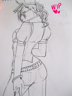 Vi, stop being so fucking asdfg please t3t Drawing from a traditional sketch.
