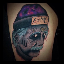 tattoome:  einstein piece i tattooed. i work in south london uk my instagram is @whoiskali  thanks
