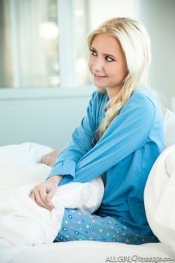 stillsbyalan:  @odettedelacroix sitting in bed deciding what to do with her day :-) allgirlmassage.com 