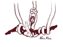nacnac-toons:Bonus Sketch, Mandi with tentacles,