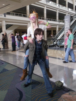lunymouse:  fannishminded:  rainbowtrolls:    PARTY THRANDUIL APPRECIATION POST  (HES GOT A BARBIE HAPPY MEAL TOY!)  I can not. Riding the wild Moose. I just. I can’t.  This is one of the greatest cosplays I have ever seen LMAO 