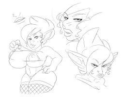 candyincubus:  Been talking about making a goblin accomplice for my bud Delita’s orc gal Vem. Bim bam boom here’s Winona, brothel/sex guild leader who really likes ballplay and MUNNAY. 