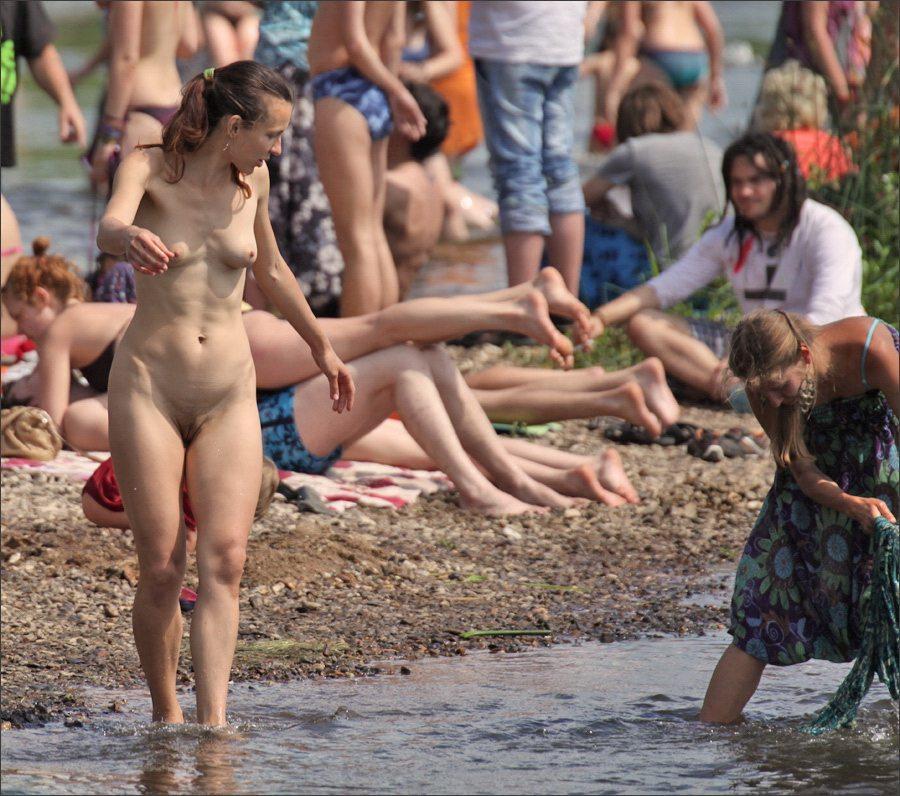 Public voyeur candid nude girl naked