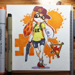 3drod:  Inktober day 8! Guess what? Another SQUID!