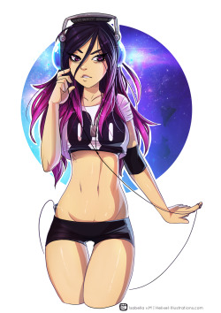 vashito:  helixel:Commission for my bud vashito, of his rad space gurl. c:!!