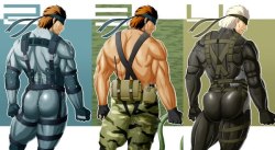 gaymerwitattitude:  Snake probably has the best Man Ass in all of Gaming period, He’s got cakes for Months! It’s always nice, firm, round, bubbly, and perky. He really needs to have his ass eaten out 