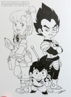 inktober #3 drawing sailor moon made me want to draw dragonball but i drew it from memory okay i couldn&rsquo;t remember what goku&rsquo;s stick looked like oop