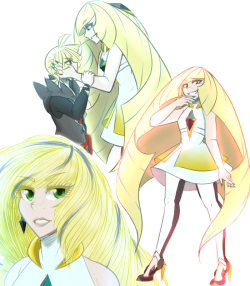 gingerja:a bunch of lusamine doodles from twitter