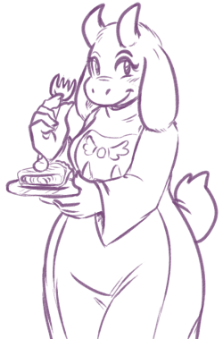 undertale related (i havent played undertale yet btw pls dont spoil stuff for me)1. Anonymous said: September 17th 2015, 6:38:00 am · a day agoIf you&rsquo;ve played Undertale or heard of it, Toriel with pie? ((:2. doscoon said: Have you been playing