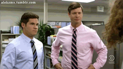alekzmx:Adam DeVine (Pitch Perfect/ Modern Family), Anders Holm and Blake Anderson get into a mooning fight in tv show “Workaholics&ldquo;(S5E4)  