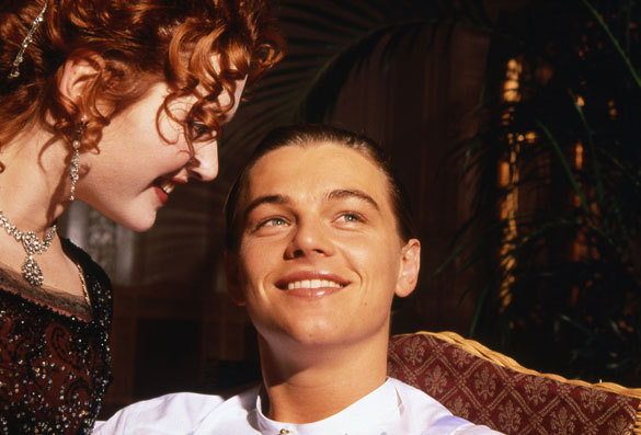 thxck: Kate Winslet and Leonardo DiCaprio on the set of Titanic (1997) 