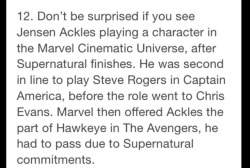 abaddon-the-rising-demon:  freakzter:  highfunctioningmetacrisis:  GUYS DEAN WAS SUPPOSED TO BE CAP BUT THEN THERE WAS CHRIS SO HE WAS GOING TO BE HAWK BUT HE HAD TO BE DEAN SO HE COULDNT  that is amazing commitment   