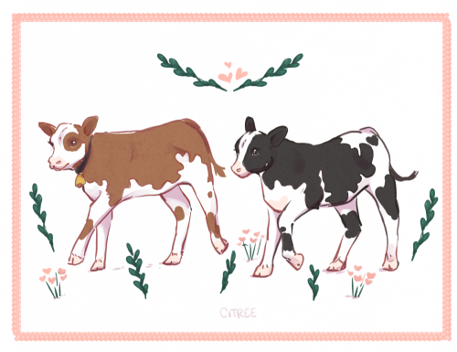 citree:  Felt oddly compelled to draw some cows 🐄