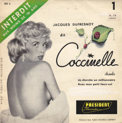 Coccinelle - Je cherdhe un millionaire / Avec mon petit faux-cul (1960)