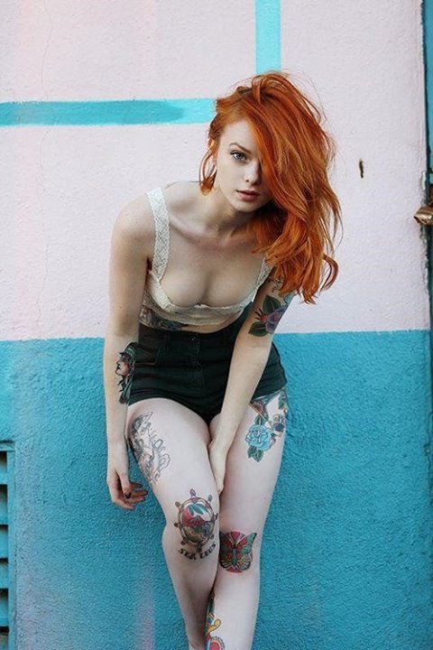 Fiery redhaired babe