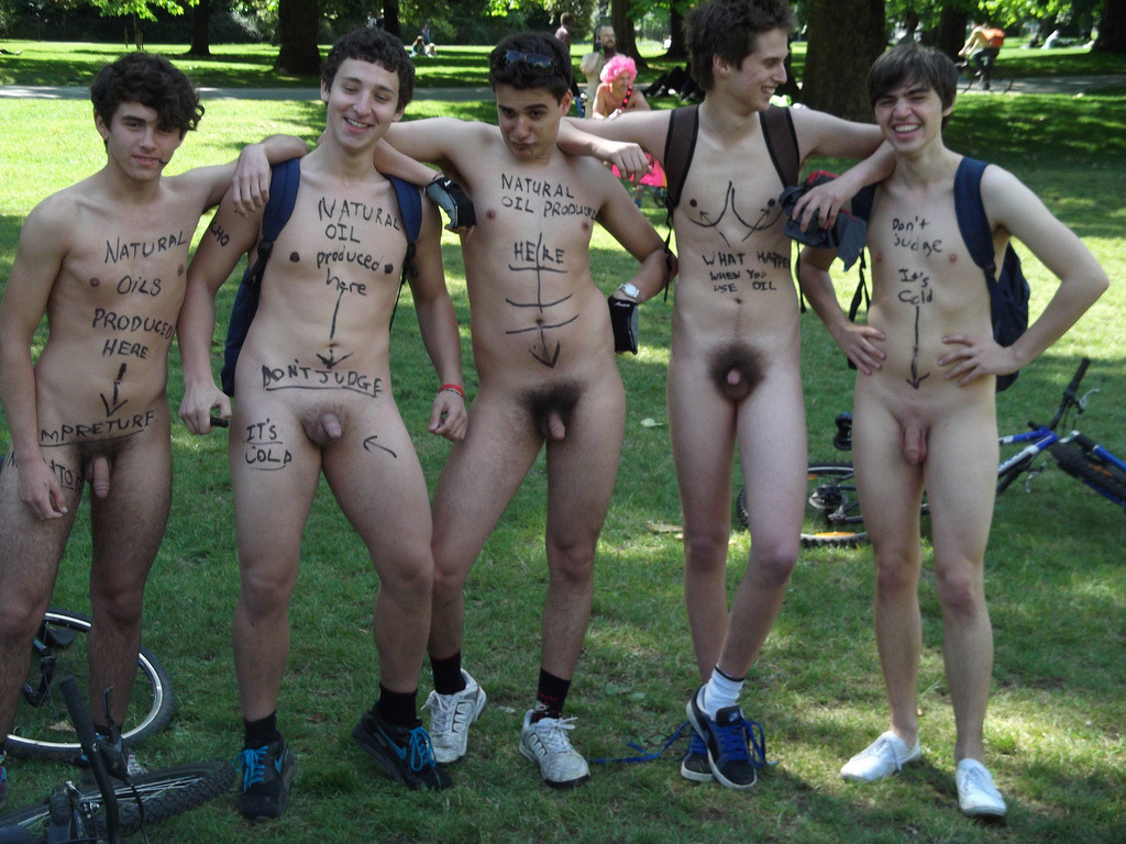 Nude men world naked bike ride