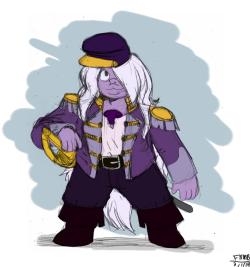 frankycreative:  Amethyst is my favorite one so far. Still kind of feel that her garb is from the 1840s though. 