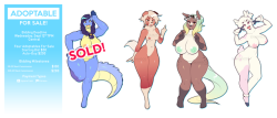 1 Cutie sold, 3 to go! Auction ends tomorroww at 7pm Central!http://www.furaffinity.net/view/28640773/