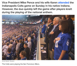 buzzfeed:  People Are Angrily Tweeting At Mike Pence Over His 趚,000 NFL Game “Publicity Stunt”