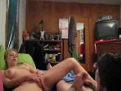 wittingperversion:  Another photo of a couple masturbating together, although the video is much better than the still. I love how they’re not even really performing for the camera that much - they’re just enjoying each other’s presence while getting