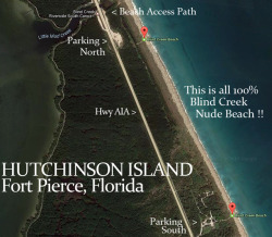 oceans-of-beauty: wiccanpottererotica:  blindcreek-beach-florida:  Blind Creek Nude Beach actually has two ways to park and access the beach.UBER   GPS Address: 5460 S Ocean Dr, Fort Pierce, FL 34949The “South” parking area and access path are the