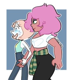 chibicmps:  Mysterious punk girl x Pearl// New otp by Chibicmps  