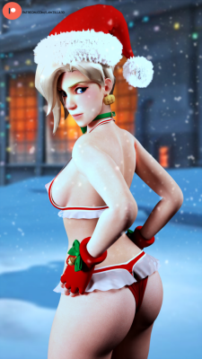 lawzilla3d:Did you thought that i was gonna leave this year without posting anything here? Guess what, you’re wrong xp, i know is kinda late for Xmas but here i what i have for all of you, a Xmas themed Mercy!All the versions can be found in Patreon!Remem