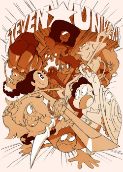 porigoshi:illustration of Steven Universe for my art book