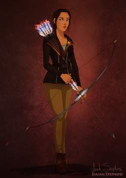 Pocahontas as Katniss Everdeen